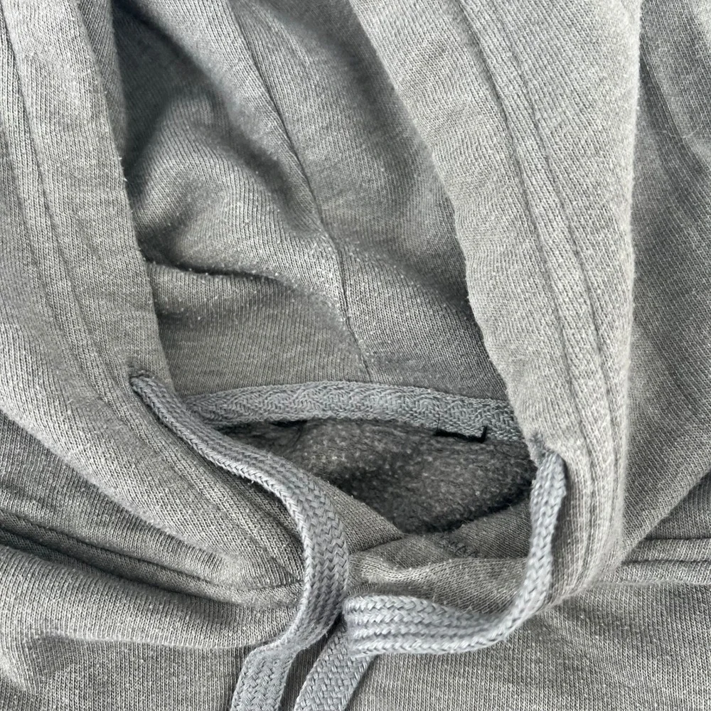 The North Face Mens Gray Bear Graphic Sleeve Logo Pullover Hoodie Small